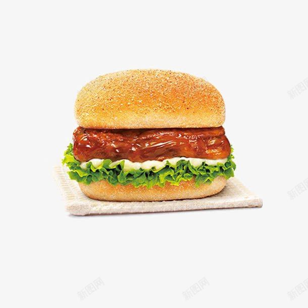 板烧汉堡png免抠素材_新图网 https://ixintu.com 板烧鸡腿堡 沙拉酱 青菜 面包 鸡肉 鸡腿堡