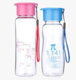 饮水杯双色透明水壶高清图片