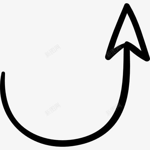 半圆形箭头图标png_新图网 https://ixintu.com 半圆 向上 旋转 曲线 曲线箭头 箭