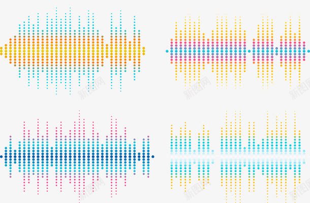 可爱彩色音轨png免抠素材_新图网 https://ixintu.com 声浪 声音 彩色 音乐 音轨