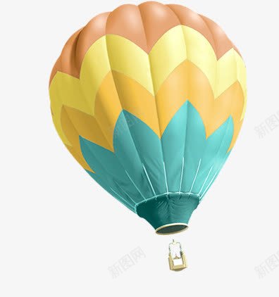 手绘条纹热气球装饰png免抠素材_新图网 https://ixintu.com 条纹 热气球 装饰