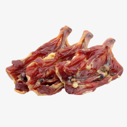 土特产腊肉产品实物风干鸡腿三个高清图片