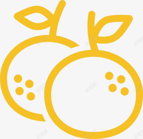 卡通橙子png免抠素材_新图网 https://ixintu.com 切水果 吃的 橙子 水果 水果苹果 简笔水果 简笔画