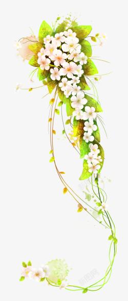 白花花纹白色花朵花纹高清图片