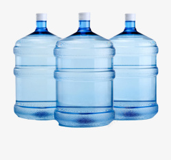 桶装水饮用透明解渴大桶排列整齐的塑料瓶饮高清图片