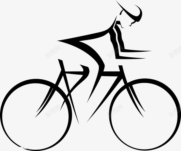 自行车简笔画图标png_新图网 https://ixintu.com 便捷 卡通 快速 手绘 方便 环保 自行车 自行车简笔画 速度