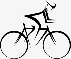 便捷两轮自行车自行车简笔画图标高清图片