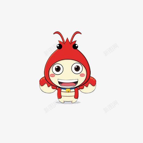 卡通小龙虾png免抠素材_新图网 https://ixintu.com PNG素材 动物 卡通 龙虾