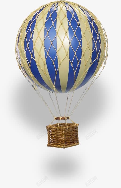创意热气球png免抠素材_新图网 https://ixintu.com 创意 小篮子 排球 热气球 网子