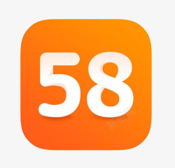 58同城手机图标橙色58同城图标高清图片