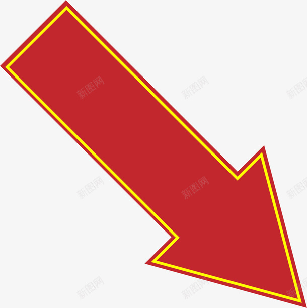 红色箭头标志png免抠素材_新图网 https://ixintu.com 方位 方向 标志 简约箭头 红色箭头 装饰图案