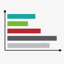 网格图横线坐标轴柱形指示图高清图片