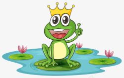 戴皇冠的国王戴皇冠的青蛙高清图片