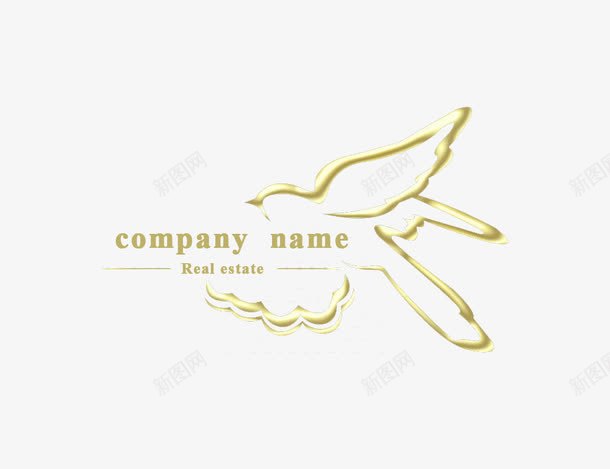 金色燕子剪影标志图标png_新图网 https://ixintu.com logo 剪影 图标 标志 燕子 线条 轮廓线 金色 鸟