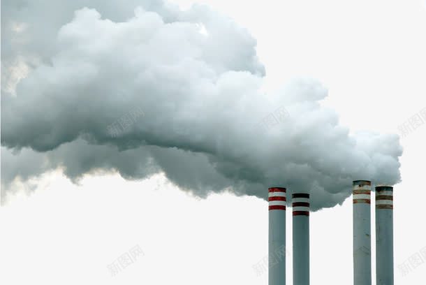 现代工业废气污染psd免抠素材_新图网 https://ixintu.com 工业污染 工厂 烟囱 空气污染