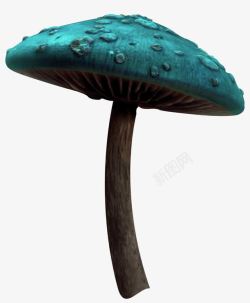 绿色魔方格子气氛魔幻场景蘑菇高清图片