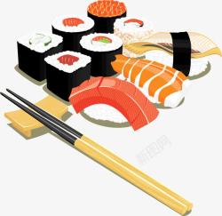 手卷寿司美味日式手卷寿司高清图片