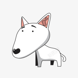 宠物狗包装卡通白色小狗高清图片