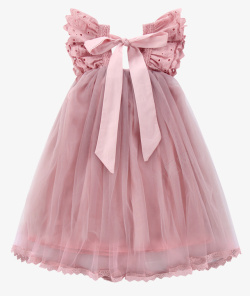 粉色公主裙儿童背心洋气纱裙连衣裙高清图片