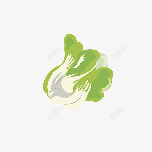 卡通手绘健康绿色大白菜png免抠素材_新图网 https://ixintu.com 健康 卡通 卡通大白菜 大白菜 白菜 绿色 美味 蔬菜 青菜
