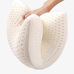 进口枕头乳胶枕头枕芯颈椎保健橡胶枕高清图片
