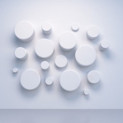 抽象圆柱白色凸圆柱背景高清图片