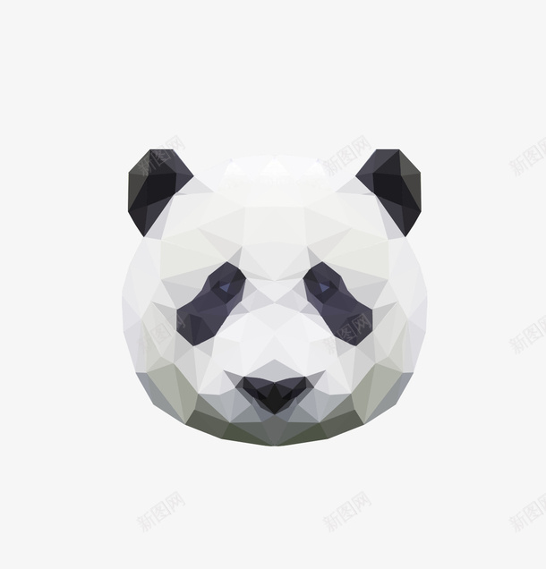 晶格可爱大熊猫头像png免抠素材_新图网 https://ixintu.com 动物 可爱的 国家保护动物 大熊猫 头像 小熊扇子 晶格 熊猫眼