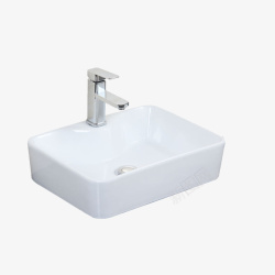 白色水槽超大陶瓷洗手盆免高清图片