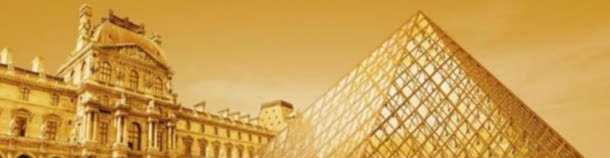 欧式建筑jpg设计背景_新图网 https://ixintu.com 卢浮宫 法国建筑 贵族 金色 高档