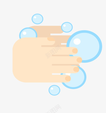 泡沫清洁护理图标图标