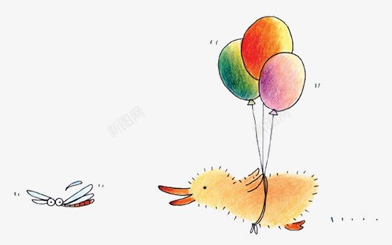 早起的鸟儿有虫吃png免抠素材_新图网 https://ixintu.com 卡通 可爱 小鸟 气球