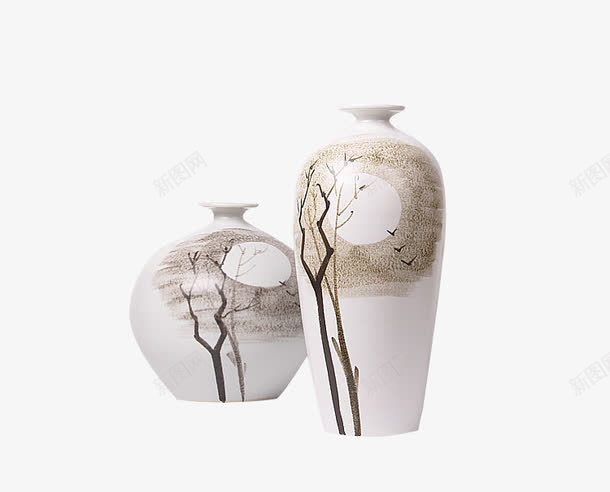 新中式花瓶png免抠素材_新图网 https://ixintu.com 新中式设计 花瓶 花瓶摆件 配套摆件