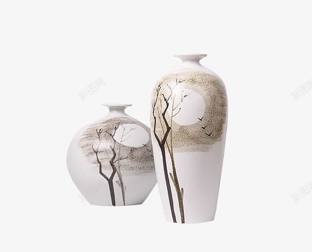 新中式花瓶png免抠素材_新图网 https://ixintu.com 中式摆设 新中式设计 花瓶 花瓶摆件 配套摆件