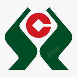 扁平商标绿色农村信用社银行logo矢量图图标高清图片