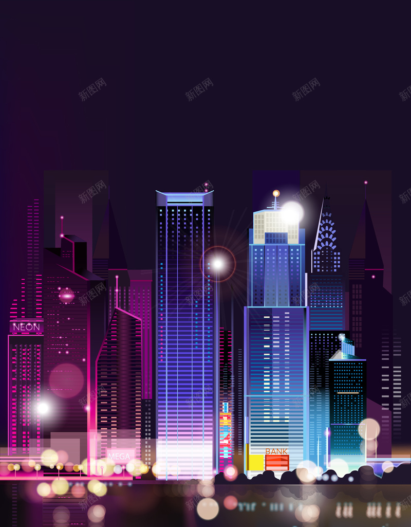 璀璨夜景楼房背景矢量图背景图片 素材7siqeppka 新图网 璀璨夜景楼房背景矢量图背景图片 素材7siqeppka 新图网