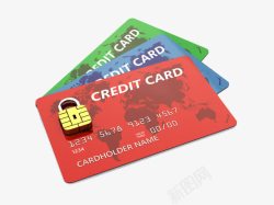 储蓄卡素材唯美3D立体银行卡高清图片
