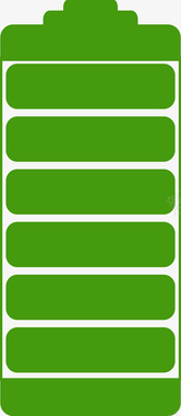 绿色环保满格电池图矢量图图标图标