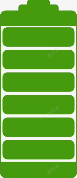 色环绿色环保满格电池图矢量图图标高清图片
