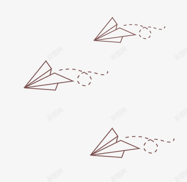 白色简约纸飞机装饰图案png免抠素材_新图网 https://ixintu.com 免抠PNG 白色 简约 纸飞机 装饰图案