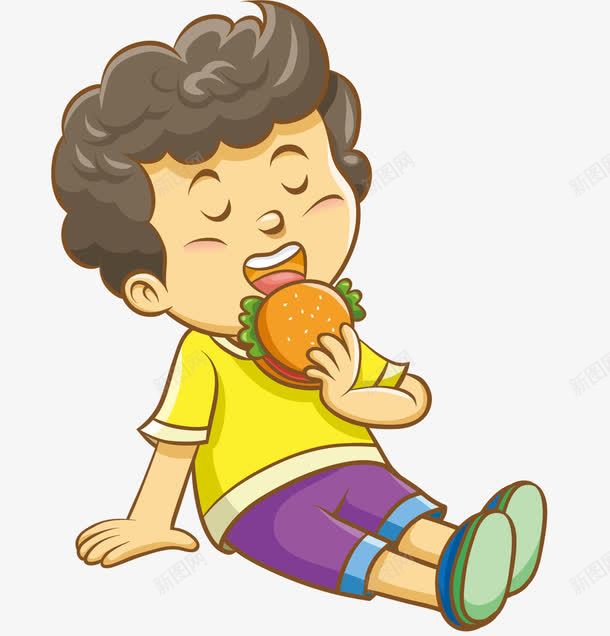 吃东西的儿童png免抠素材_新图网 https://ixintu.com 吃面包的儿童 嚼东西 孩子 男孩 美食 零食