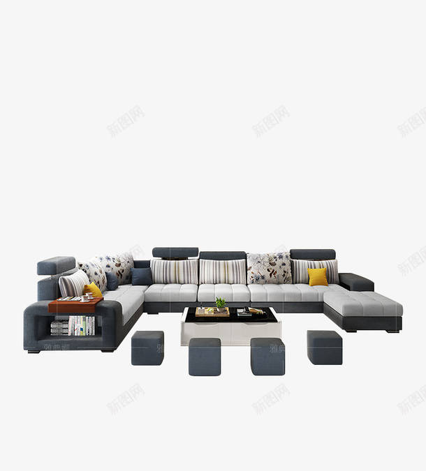 暗色简约客厅沙发png免抠素材_新图网 https://ixintu.com 商务 客厅 手绘 暗色 沙发 简约 设计