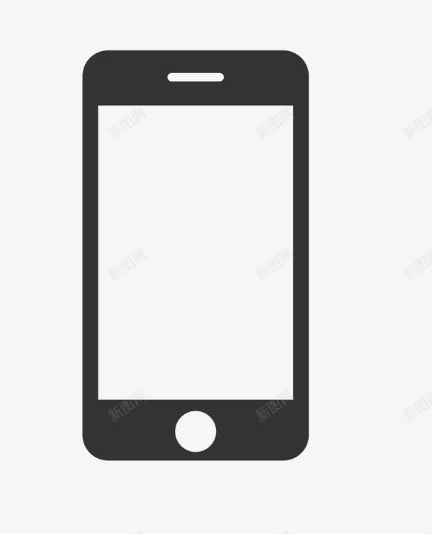 黑色手机模板png免抠素材_新图网 https://ixintu.com 手机 模板 苹果数据线 黑色