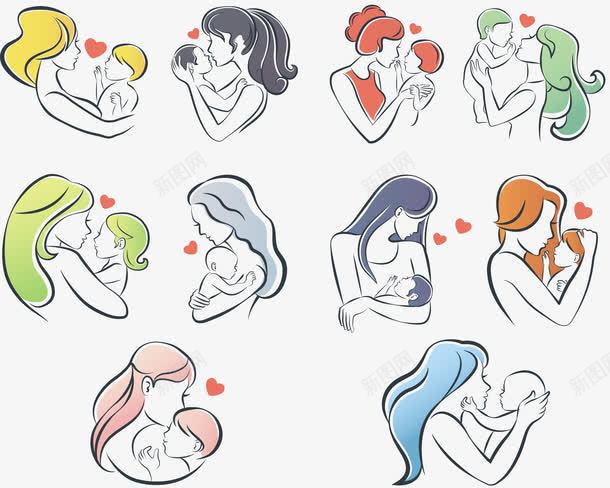 简约温馨母婴logo图标png_新图网 https://ixintu.com baby logo 妈妈 婴儿 母亲 母婴 温馨 简约温馨