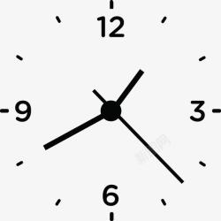 罗马数字手表时间时钟高清图片