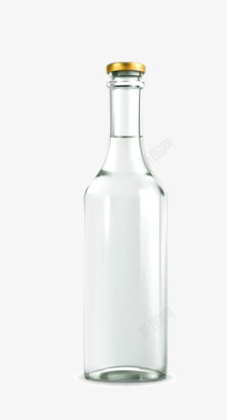 汽油瓶子质感白酒瓶子矢量图高清图片