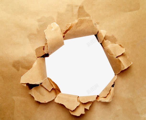 撕破的纸png免抠素材_新图网 https://ixintu.com 冲击力 力量 撕破的纸 牛皮纸 纸