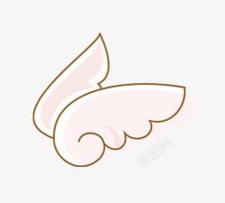 粉色天使可爱的翅膀高清图片