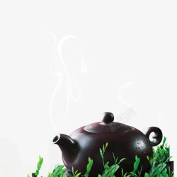 水墨墨圈渐变山水茶文化PSD分层高清图片