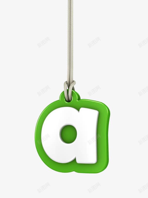 英文字母apng免抠素材_新图网 https://ixintu.com 3D立体字 字体设计 悬挂的字母a 绿色 艺术字 英文字母a