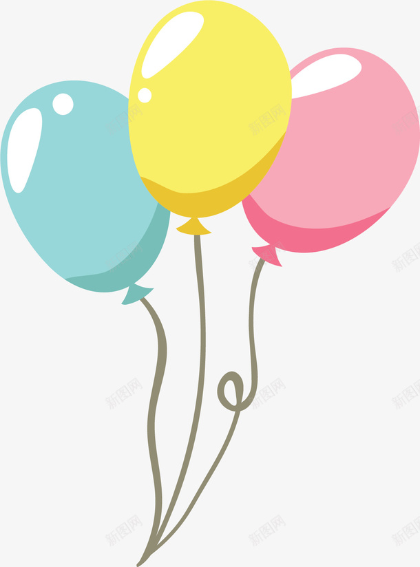 生日派对彩色气球矢量图ai免抠素材_新图网 https://ixintu.com 彩色气球 气球 气球束 派对气球 生日派对 矢量png 矢量图